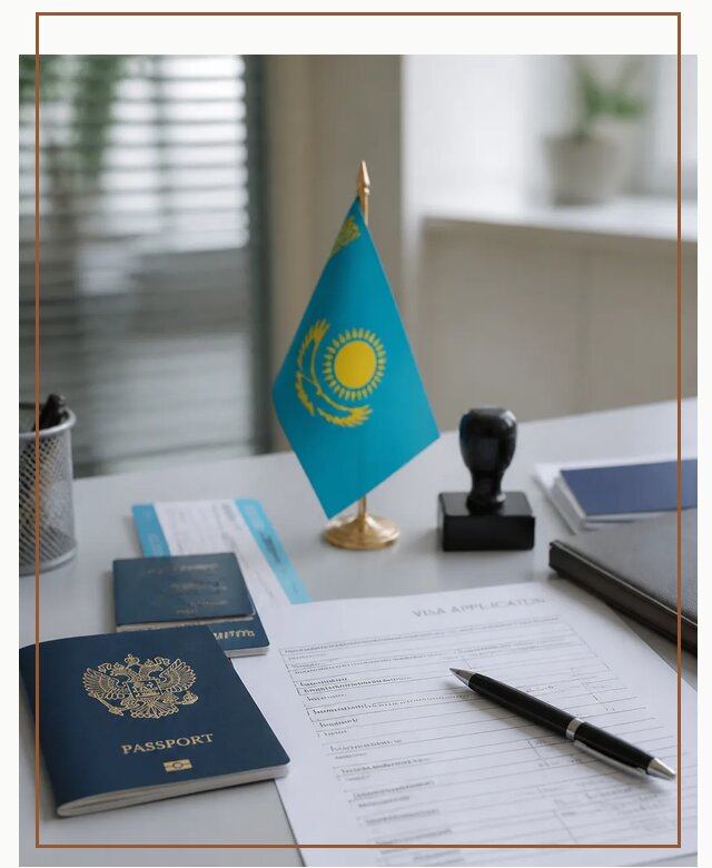 Оформление визы в Казахстан для поездки и работы в Городце